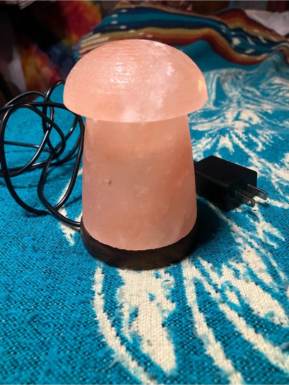 EARTHBOUND Mushroom Himalayan Salt Lamp Multi Color Changing NEW